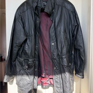 Wintage Wilson Black Leather Parka Jacket